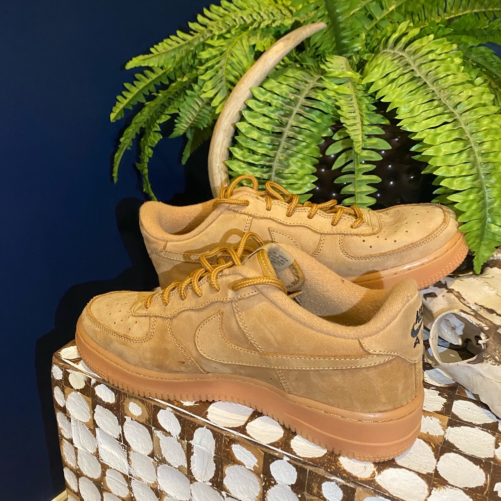 Nike nude brown Air Force ones - worn once - Picture 2 of 5